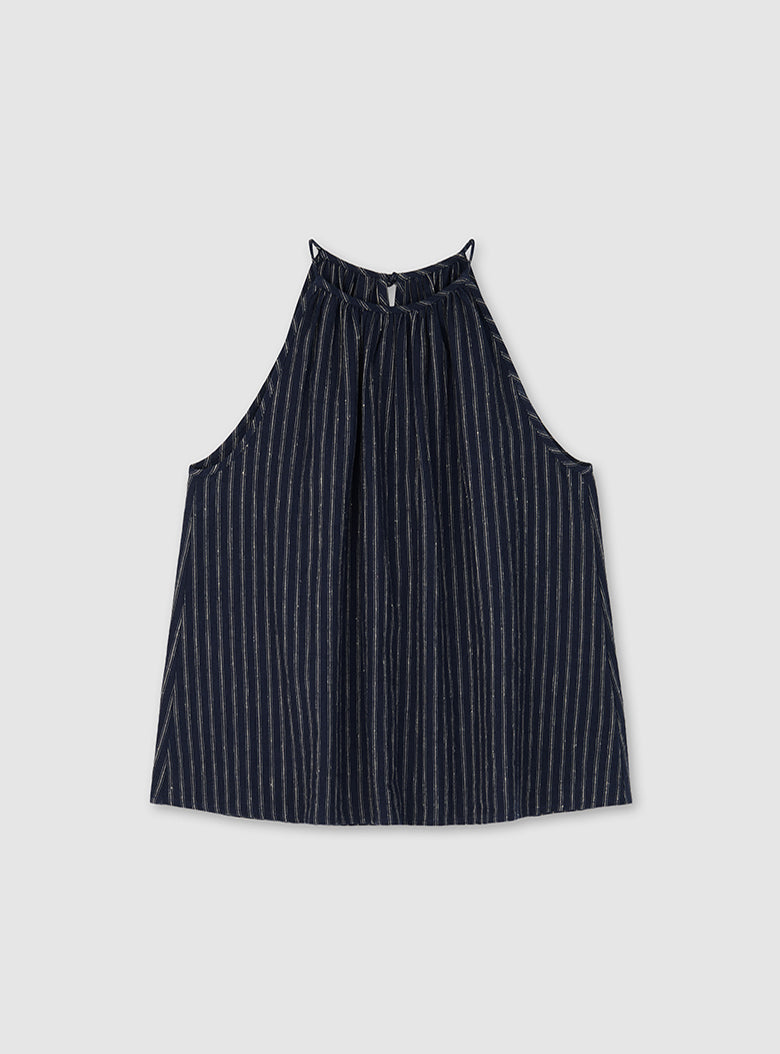 Halterneck sleeveless top