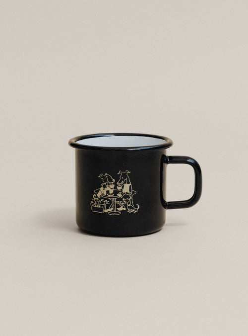 25 Holiday Enamel Cup (Black Café)