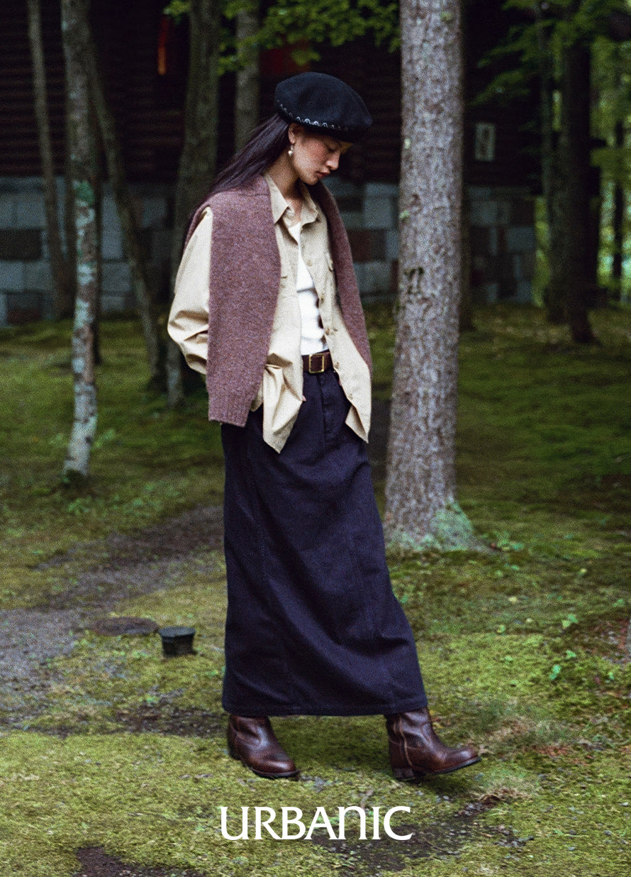 Indigo Safari Skirt