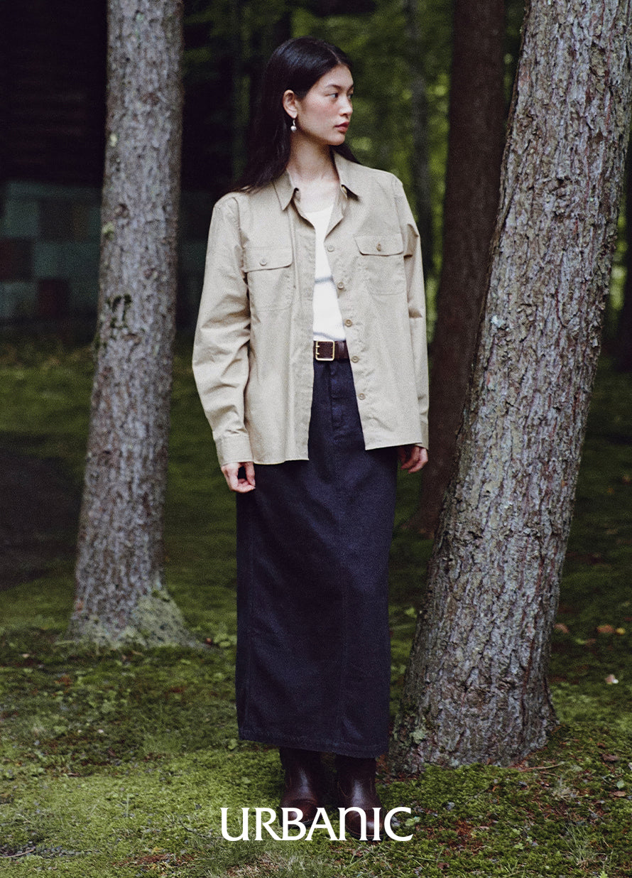 Indigo Safari Skirt