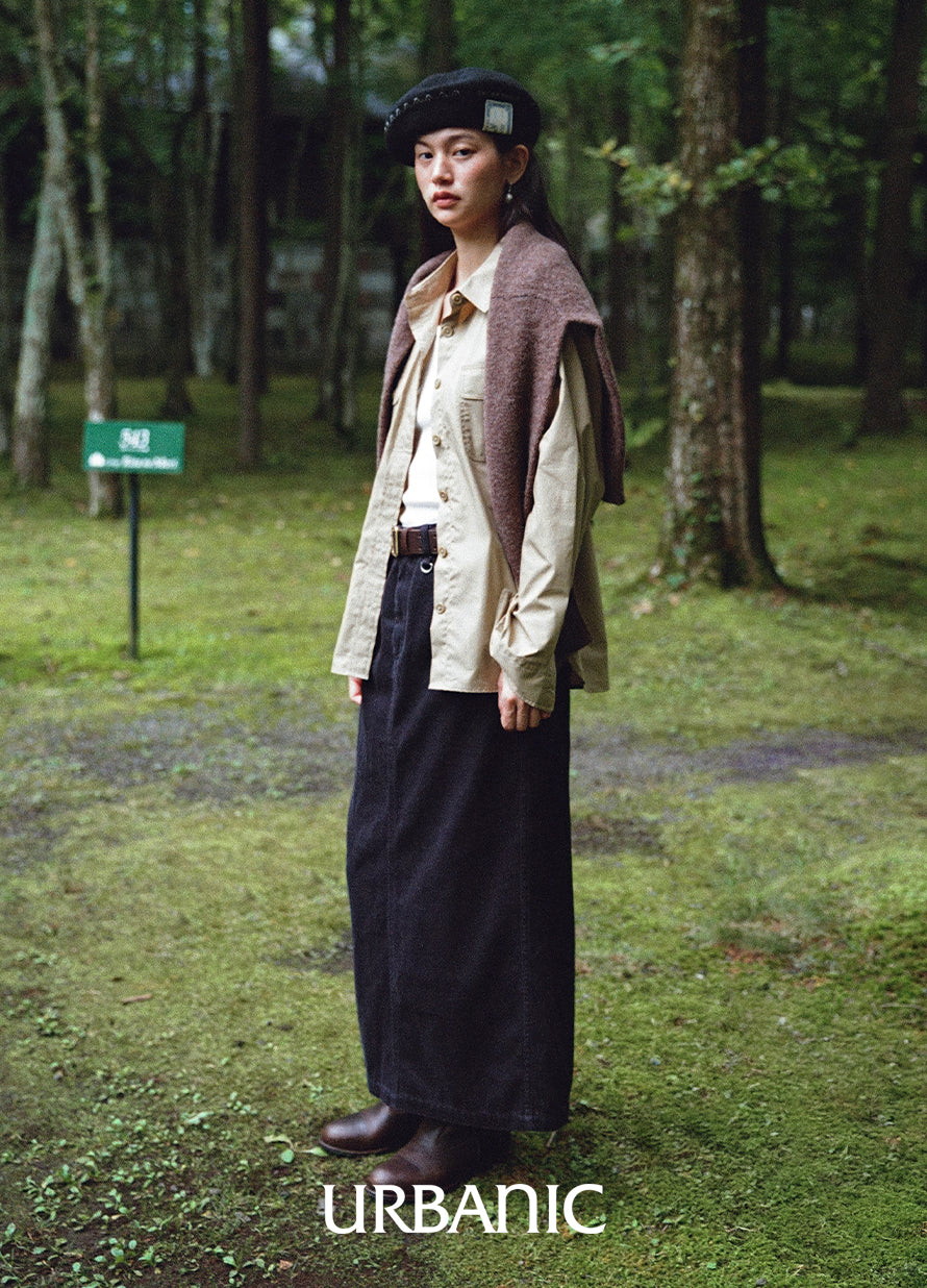 Indigo Safari Skirt