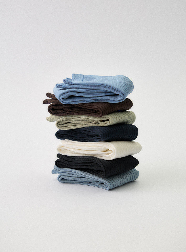 classic ribbed ankle socks