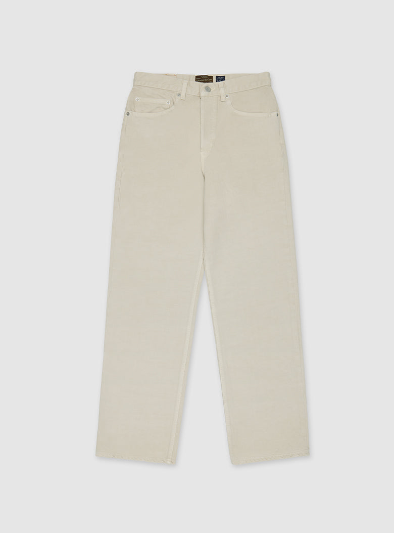 cream color denim pants for women
