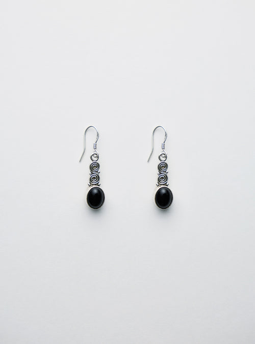 Spiral Oval Earrings