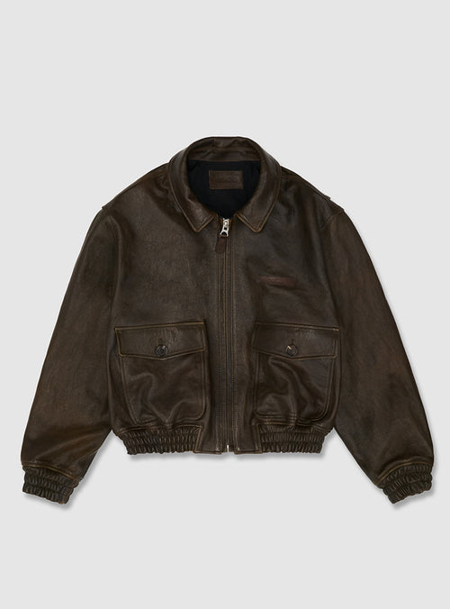 A-2 Leather Jacket (Brown)