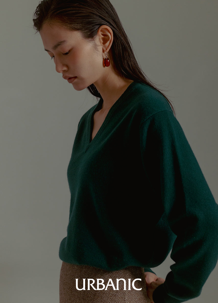 Boutique Cashmere V-neck Knit