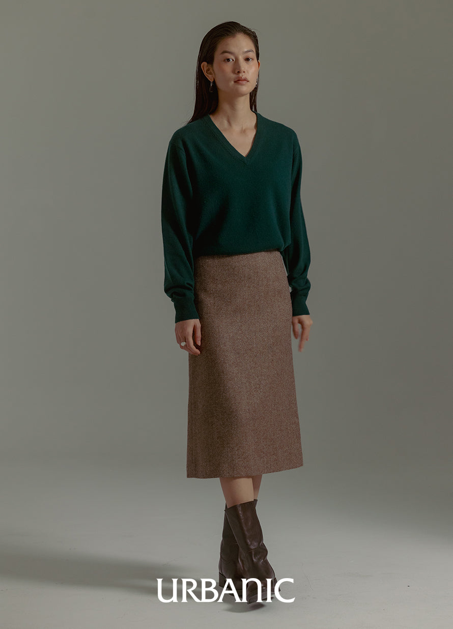 Boutique Cashmere V-neck Knit