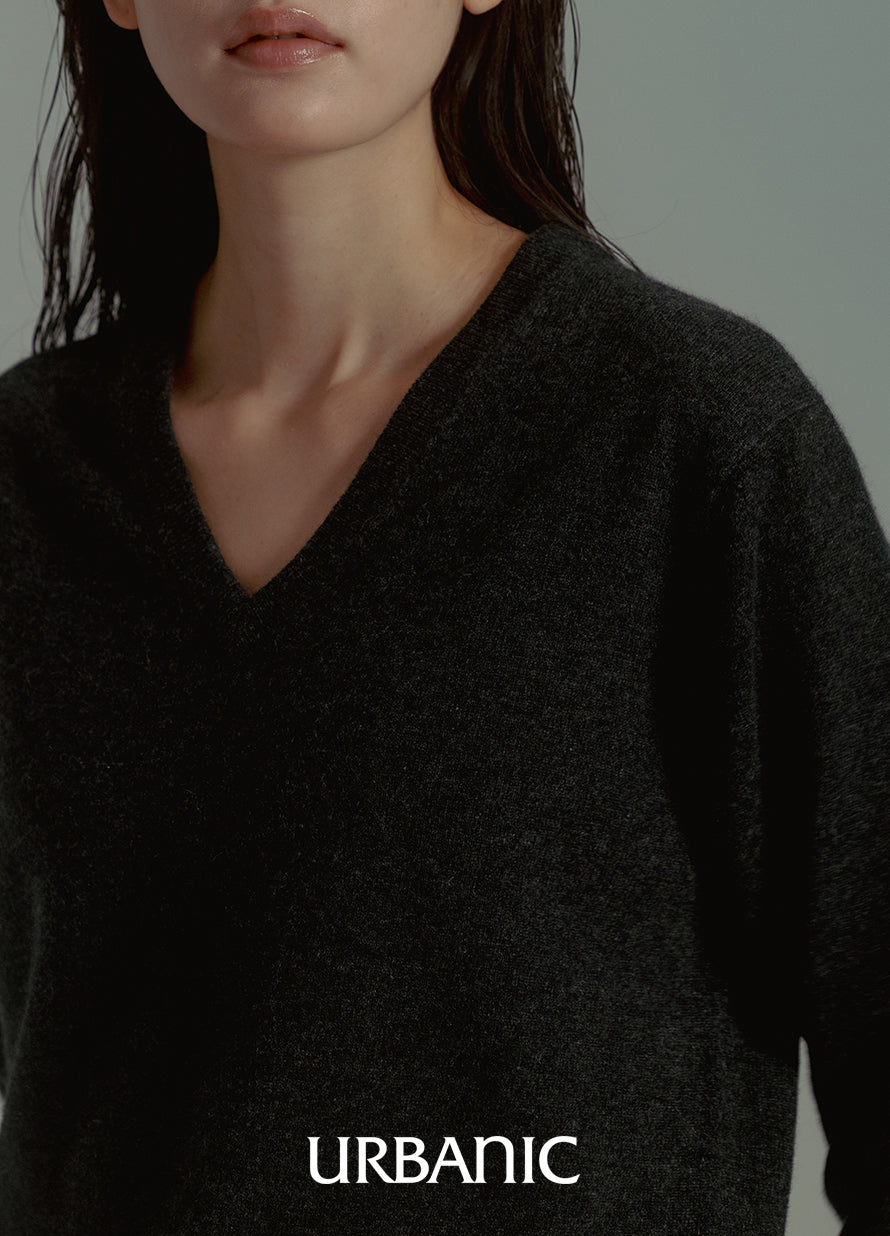 Boutique Cashmere V-neck Knit