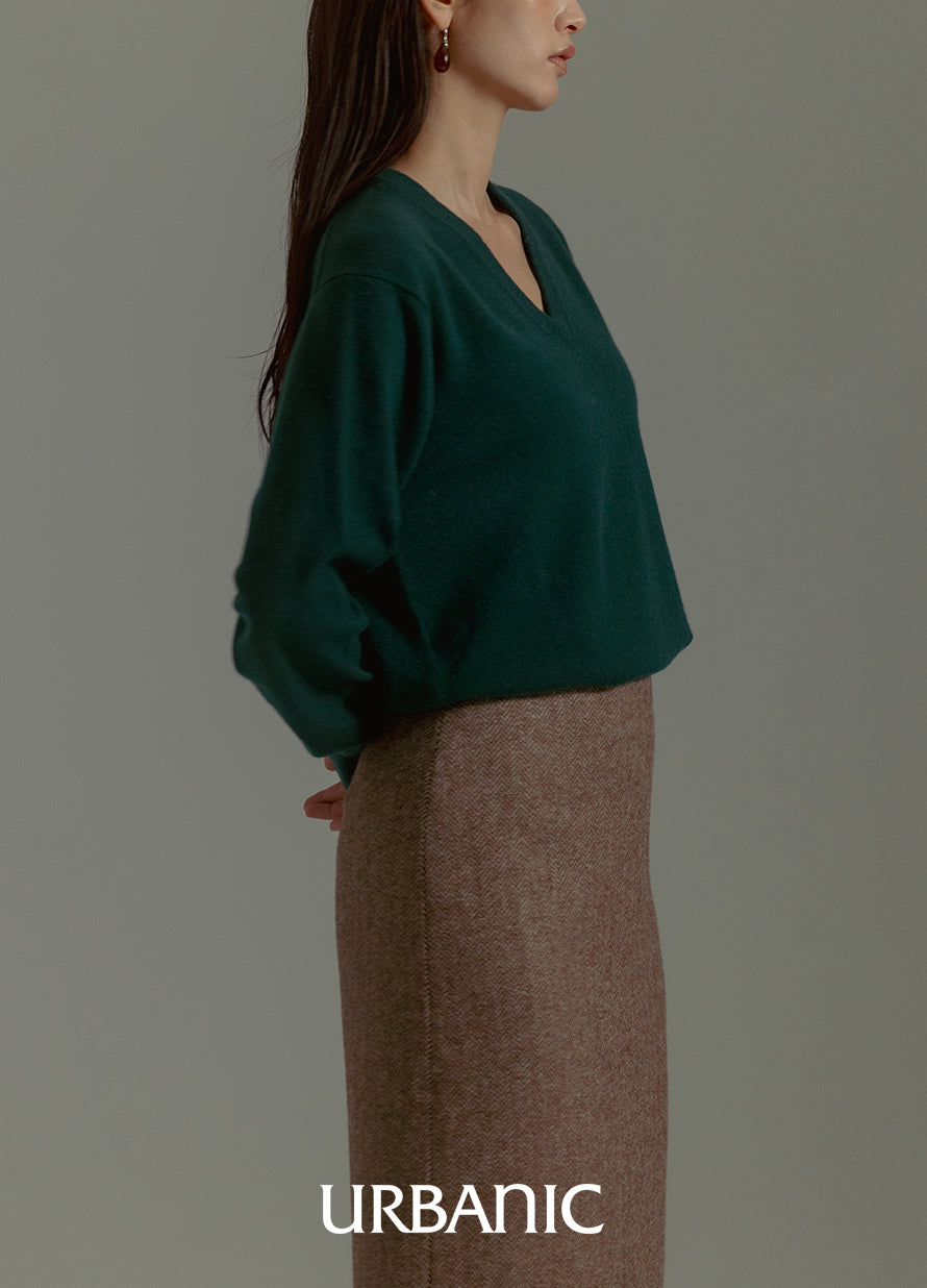 Boutique Cashmere V-neck Knit