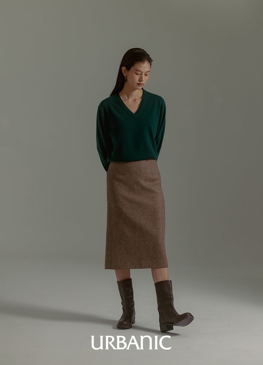 Boutique Cashmere V-neck Knit
