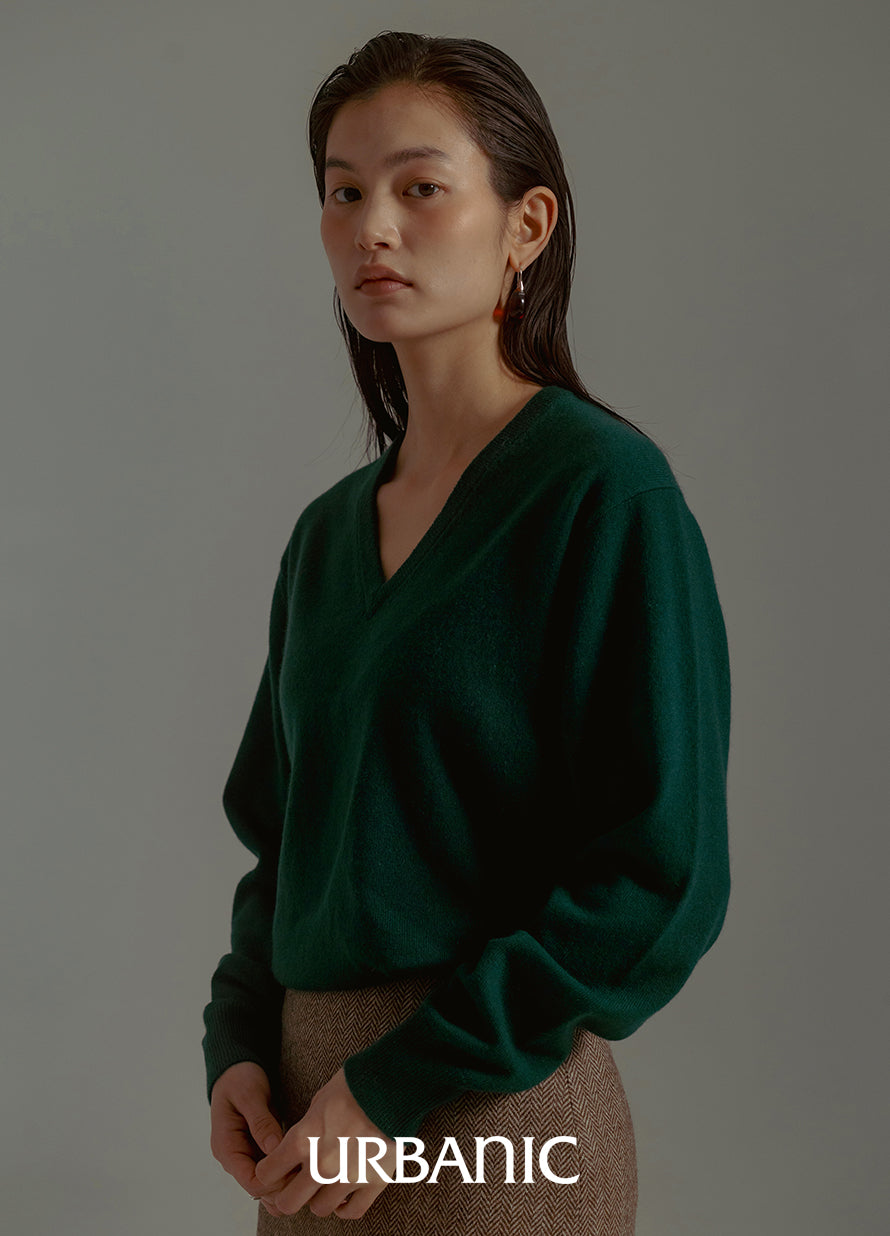 Boutique Cashmere V-neck Knit