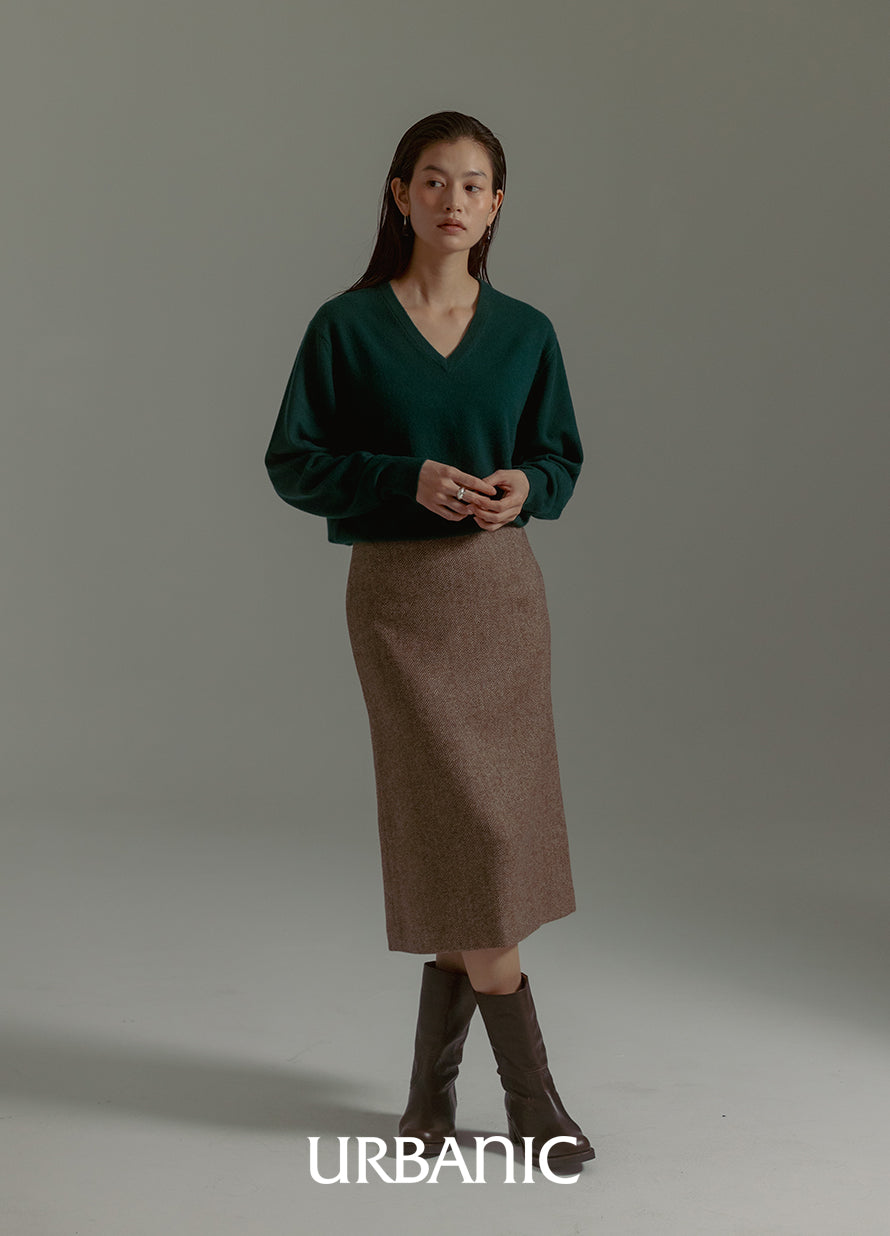 Boutique Cashmere V-neck Knit