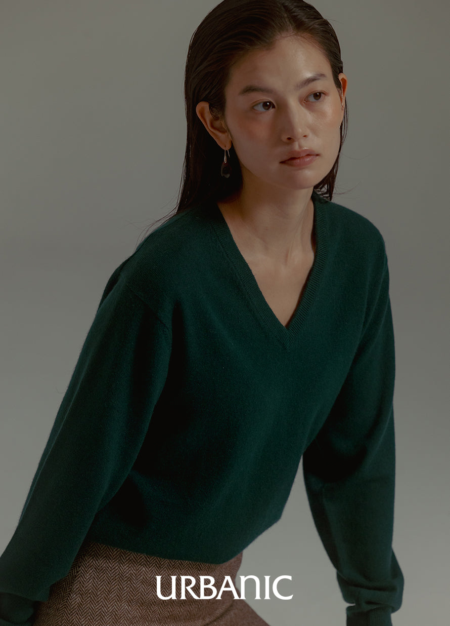 Boutique Cashmere V-neck Knit