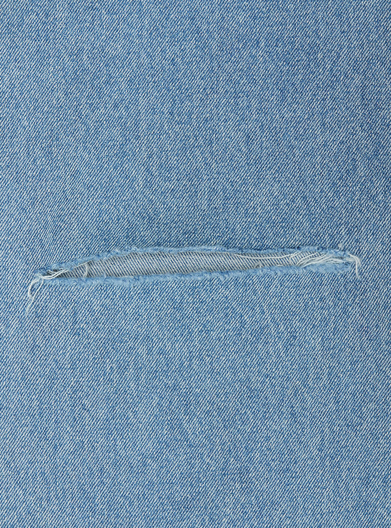 Destroyed Denim Pants (Blue)