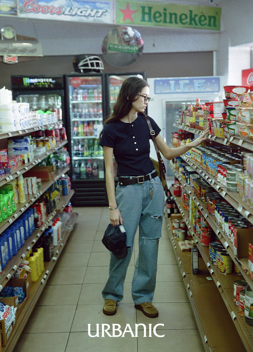 Destroyed Denim Pants (Blue)