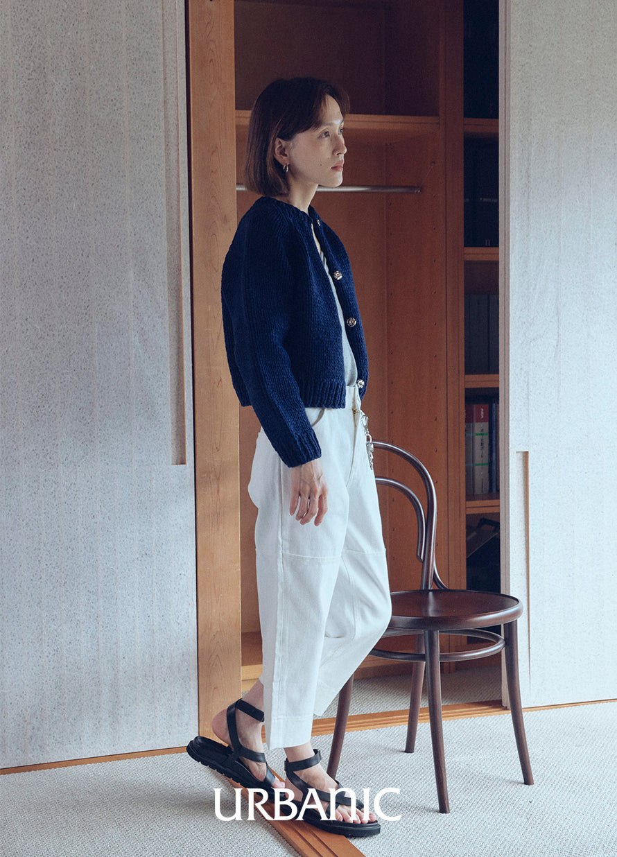 Divided Crop Denim Pants