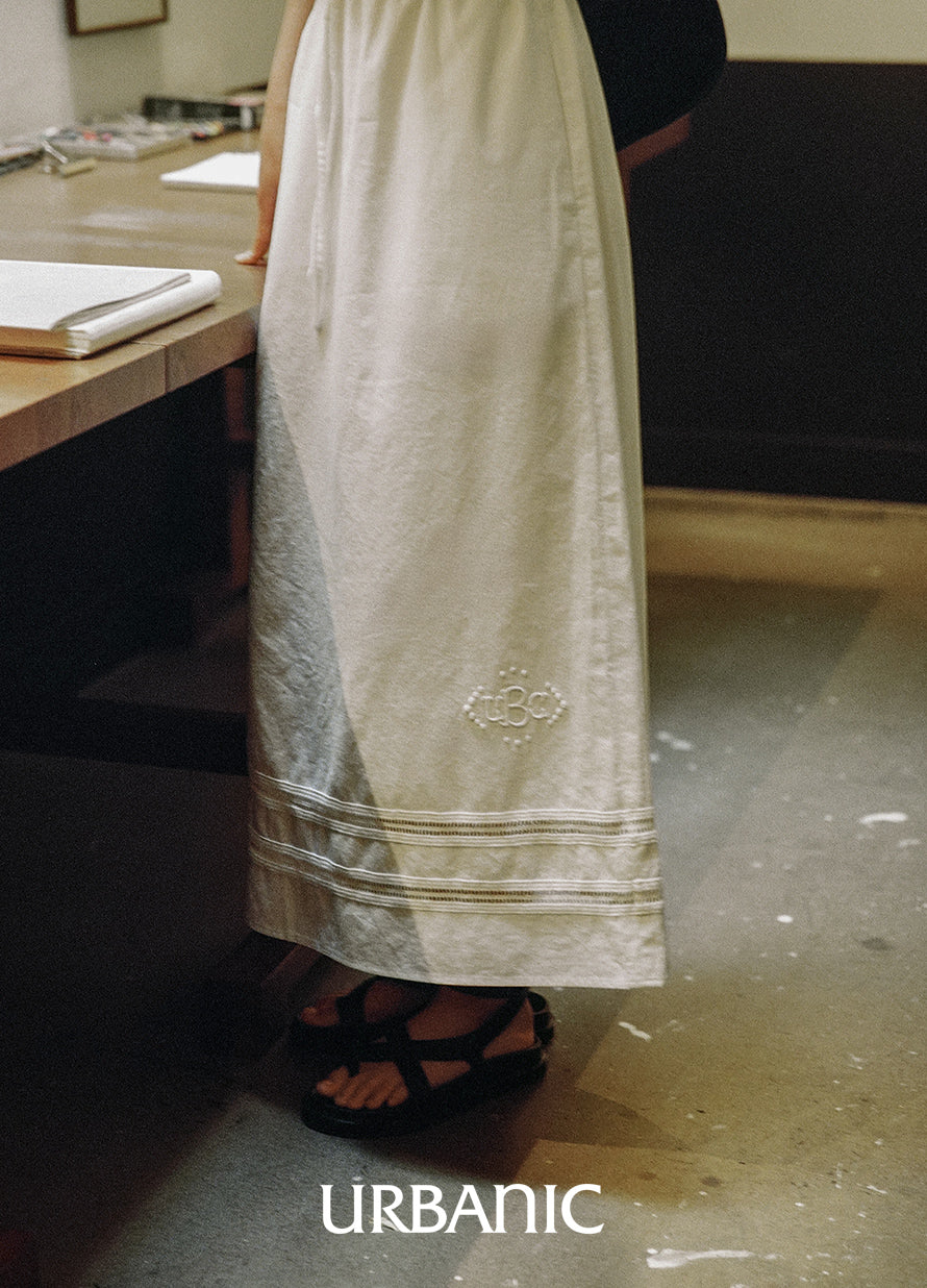 Embroidered Long Skirt