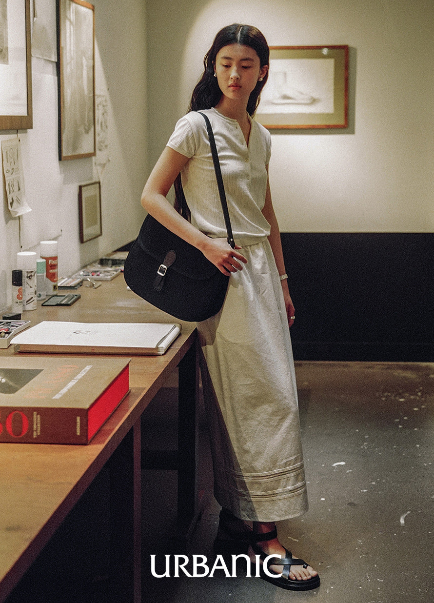 Embroidered Long Skirt