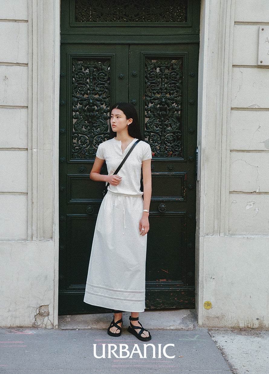 Foret Button Short Sleeve Knit