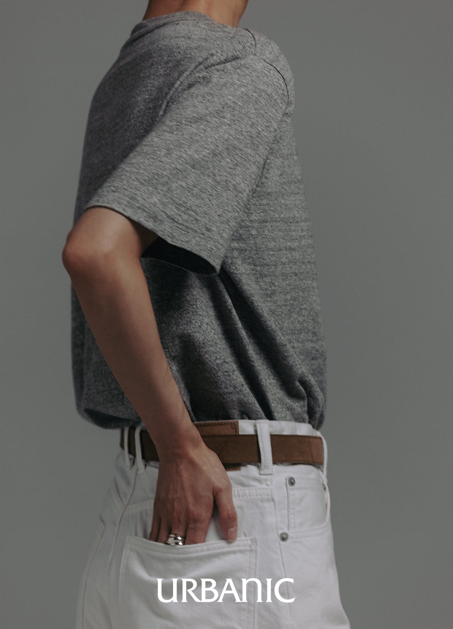 Melange Crew Neck Tee