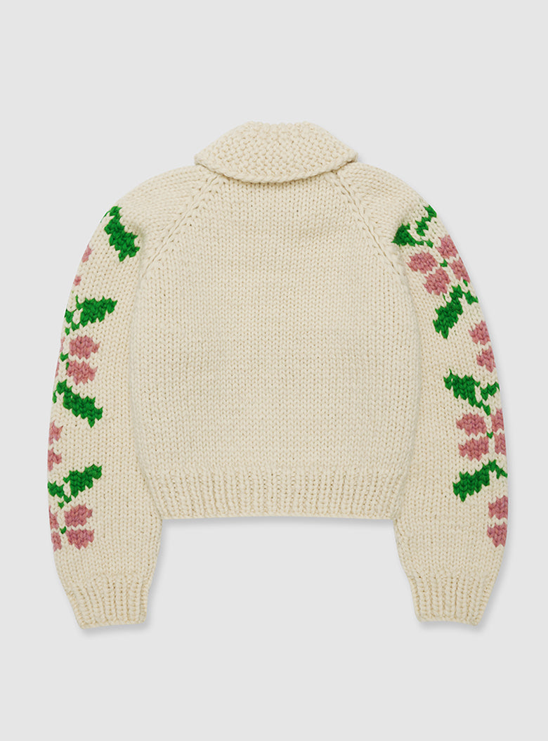 Plumeria Handmade Cardigan