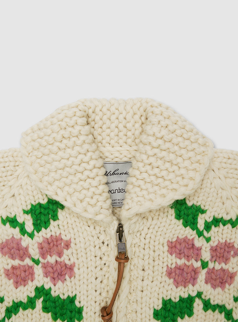 Plumeria Handmade Cardigan