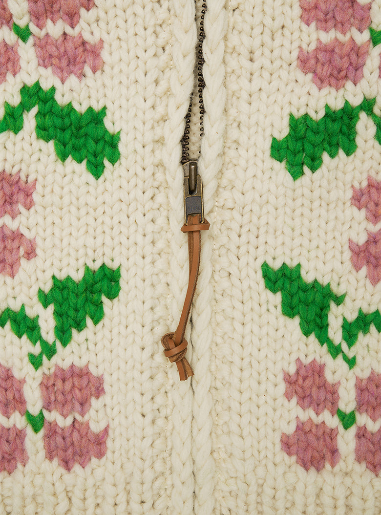Plumeria Handmade Cardigan
