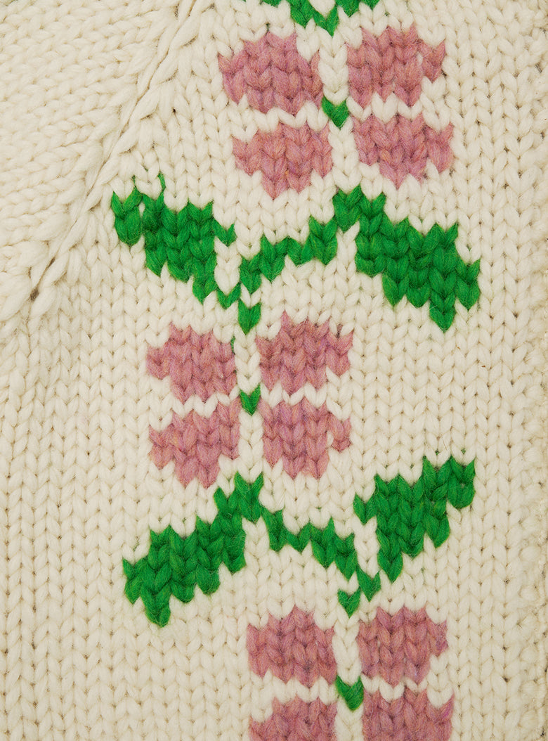 Plumeria Handmade Cardigan
