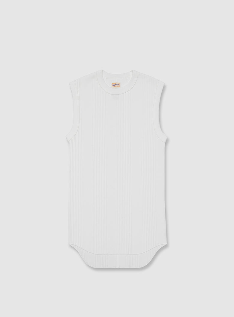 Ribbed Crew-neck Sleeveless