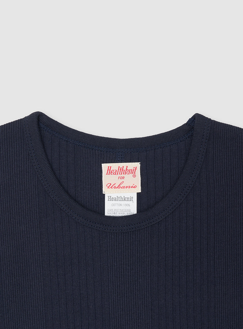 Ribbed Crew-neck Tee