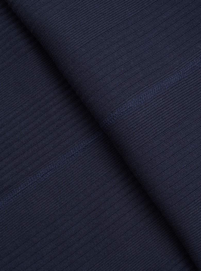 Ribbed Crew-neck Tee