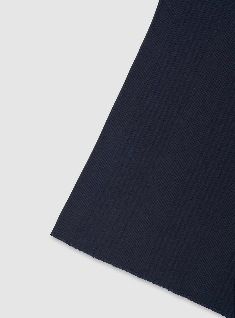 Ribbed Crew-neck Tee