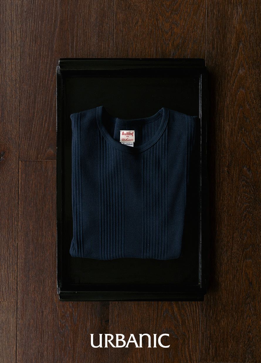 Ribbed Crew-neck Tee