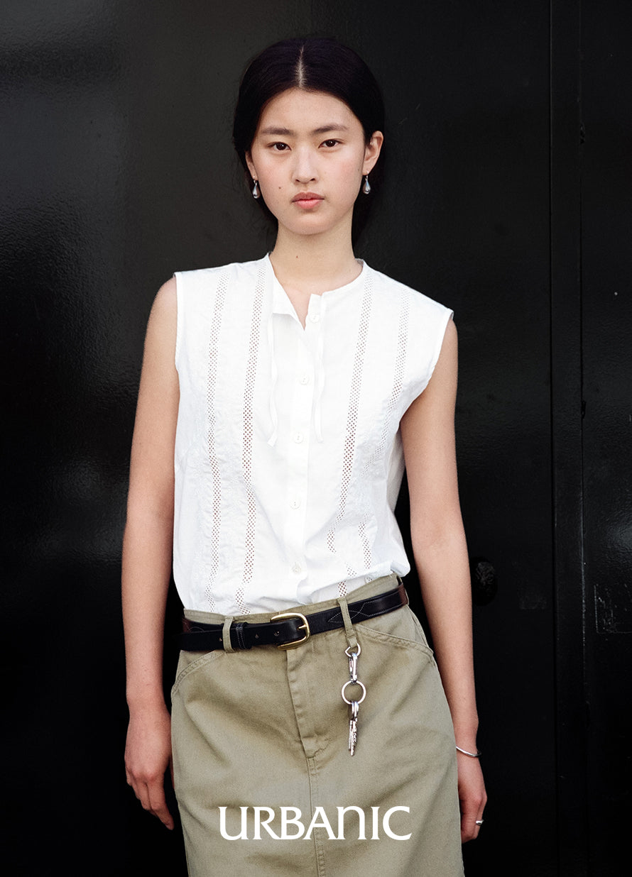 Stitched Pattern Belt