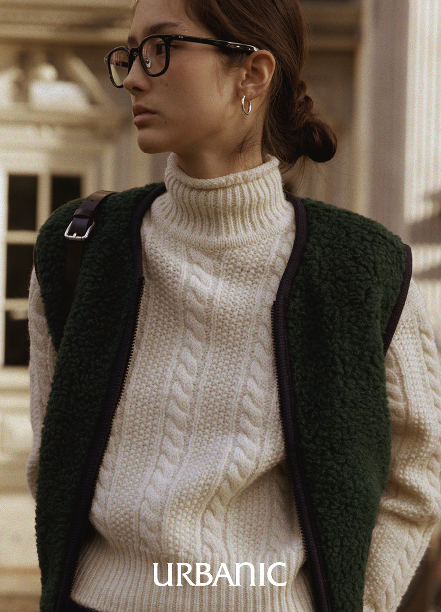 Tricot Turtleneck Knit