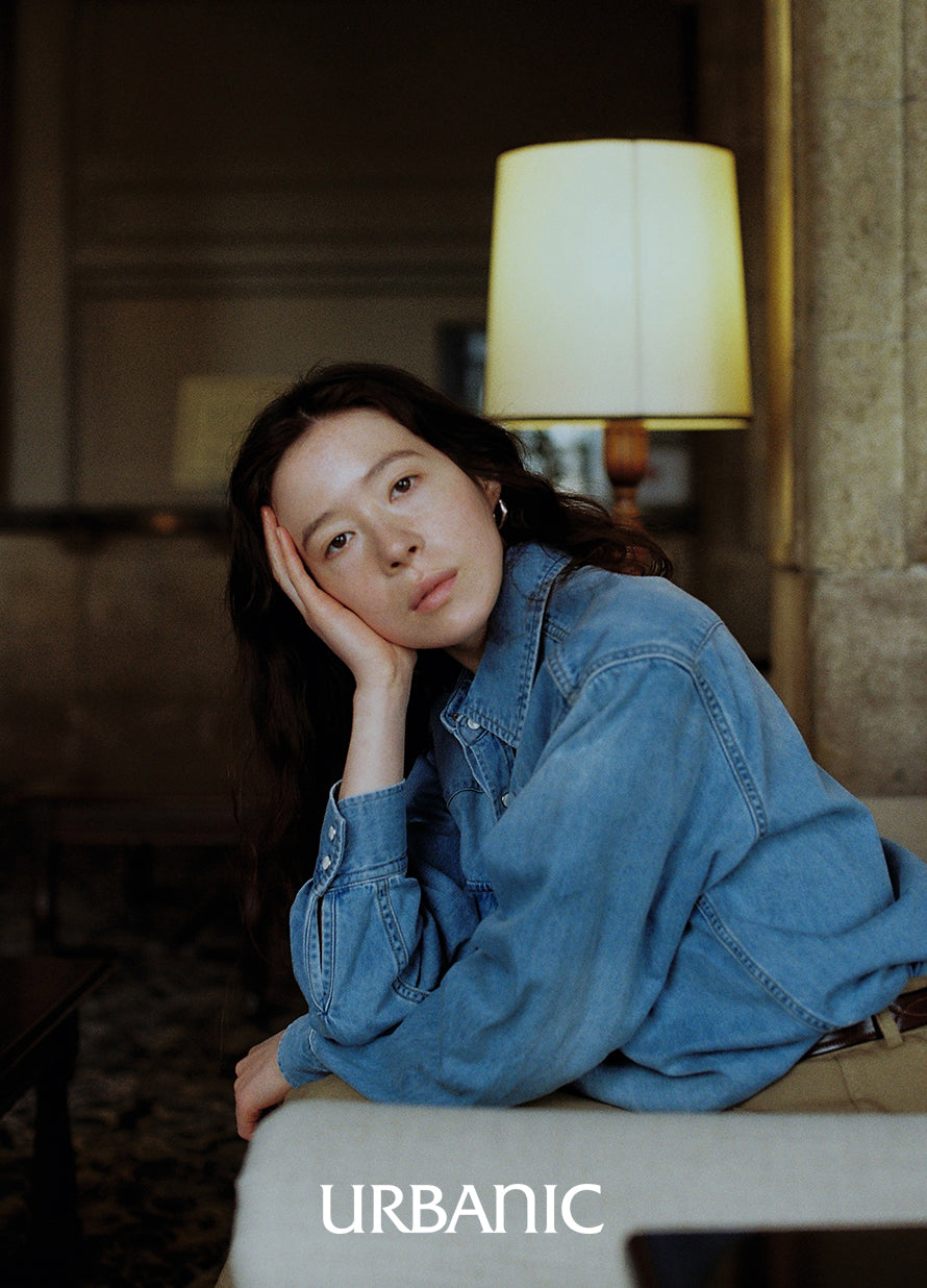 Western Denim Shirt (Light Blue)