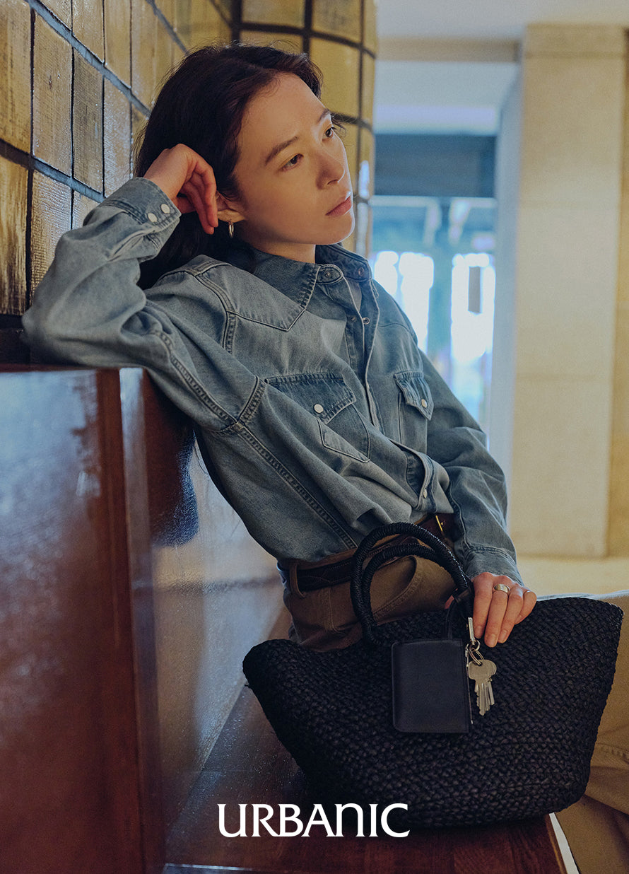 Western Denim Shirt (Light Blue)