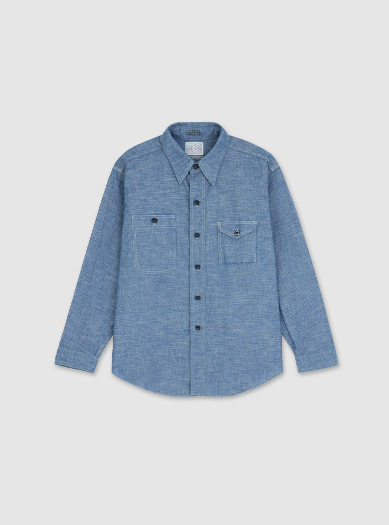Big Yank 1935 Original Chambray Shirt in a relaxed long silhouette