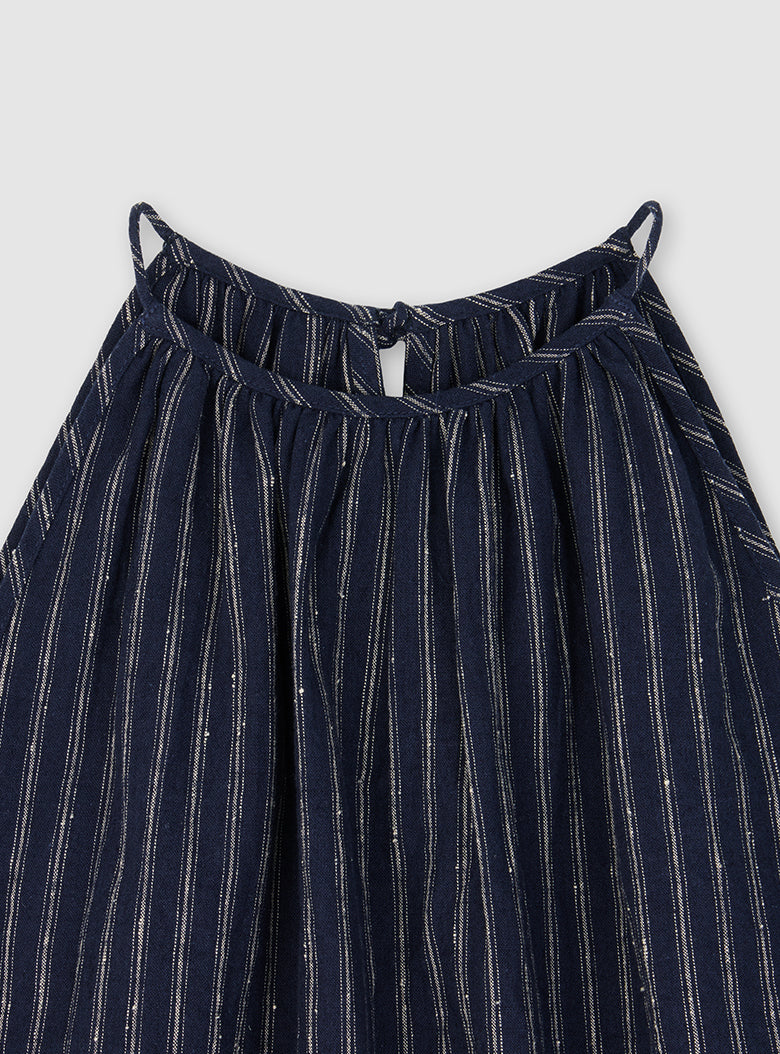 Antibes Halter Blouse (Navy)