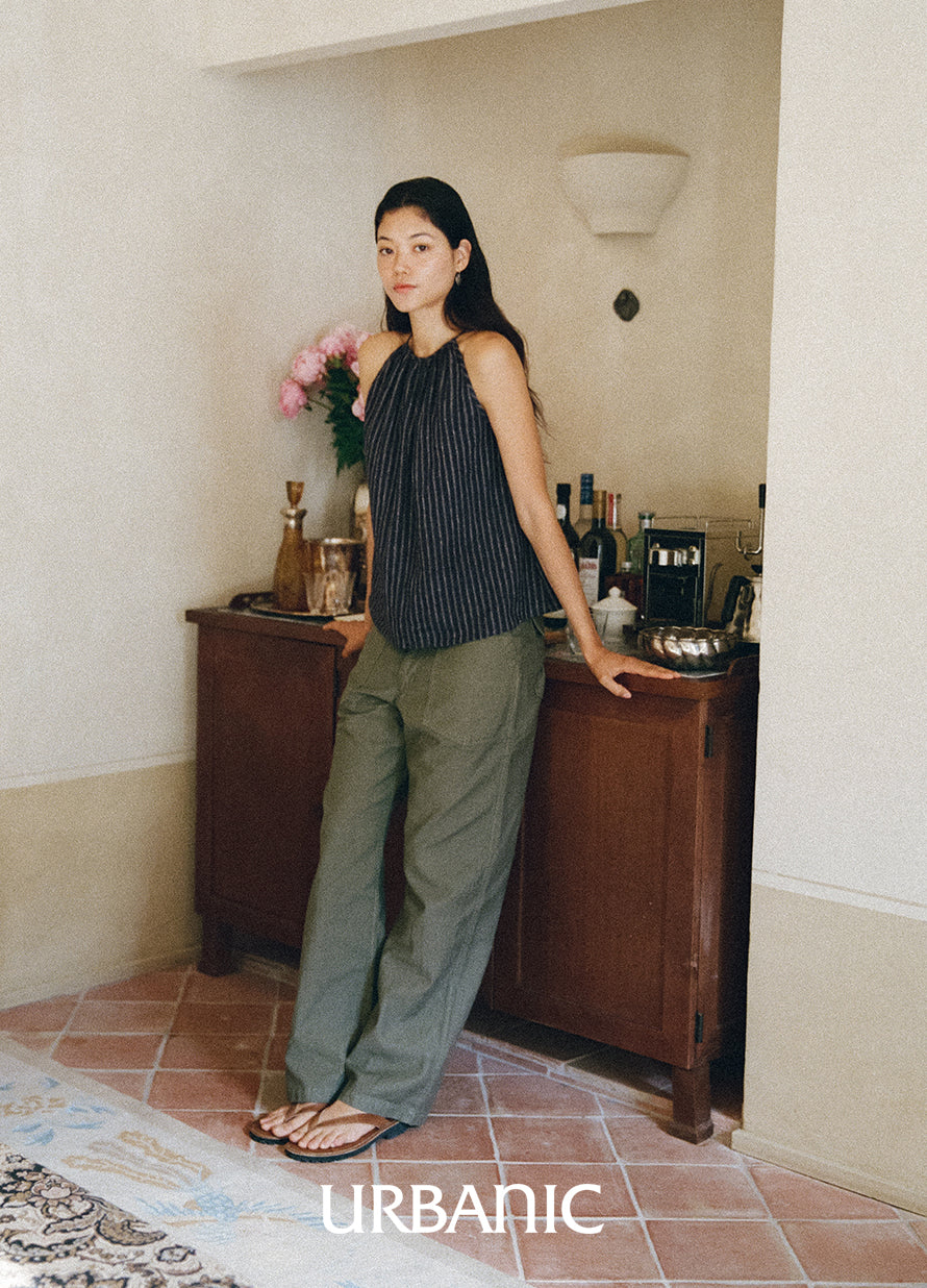 summer halterneck top blouse 