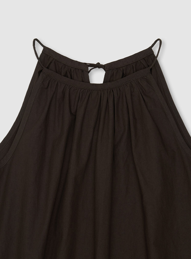Antibes Halter Dress (Brown)
