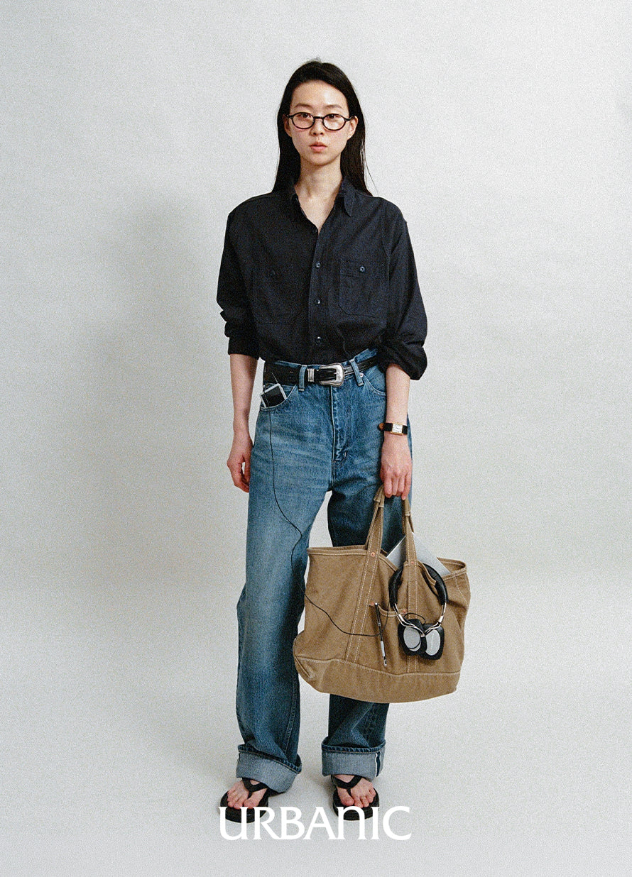 Denim finished for a deeply aged appearance