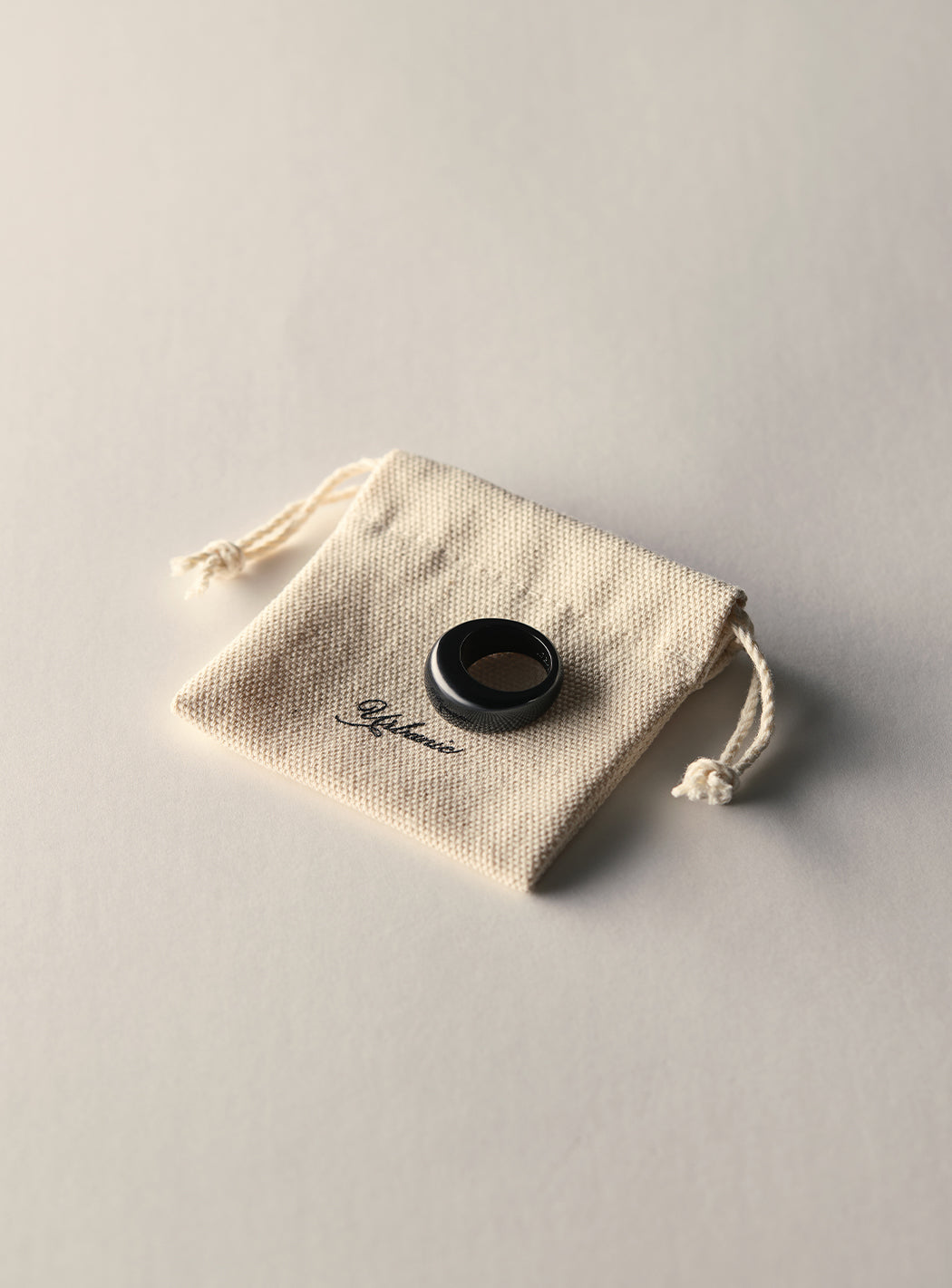 Lightweight black resin jewelry with smooth glossy shine