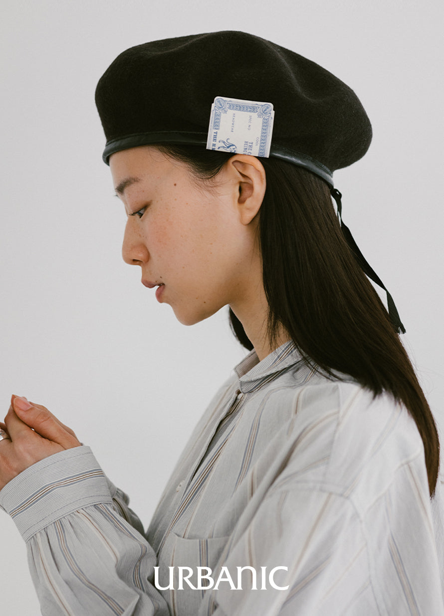 shirt with beret 