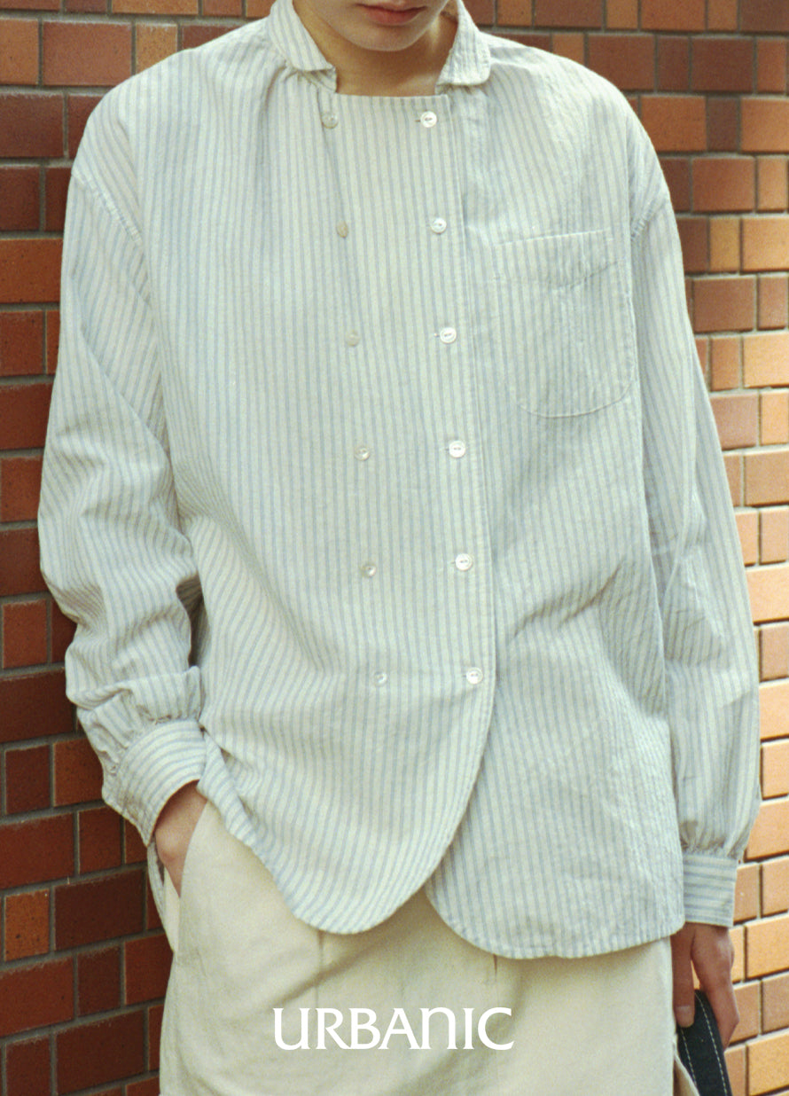 Soft gathered summer shirt
