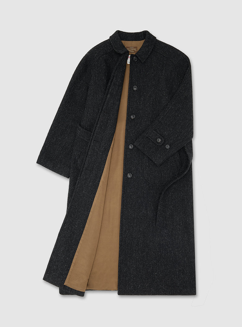 Belted Deck Coat (Herringbone)