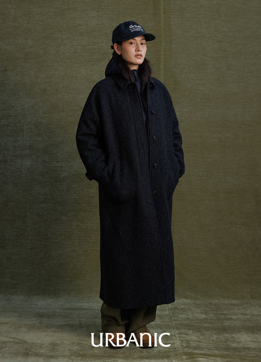 Belted Deck Coat (Herringbone)