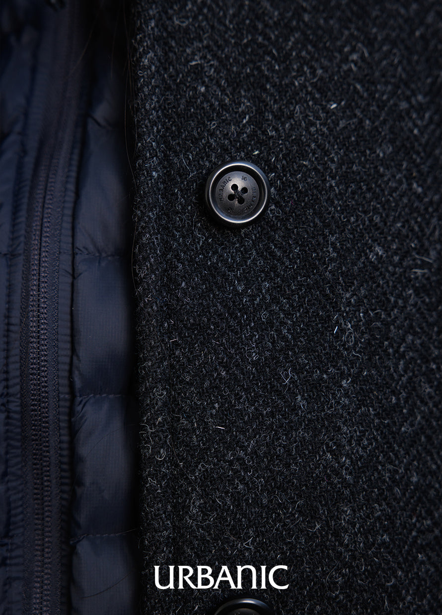 Belted Deck Coat (Herringbone)