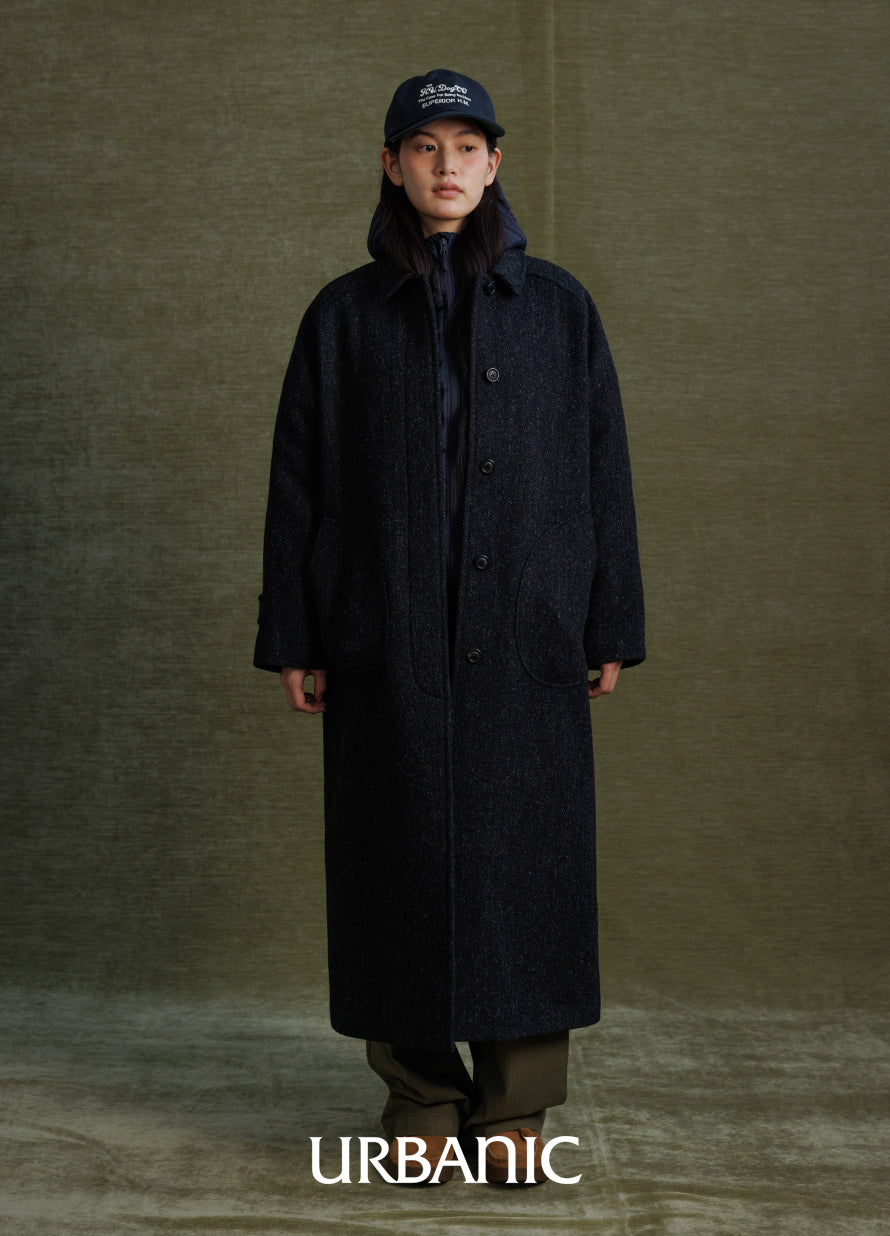 Belted Deck Coat (Herringbone)