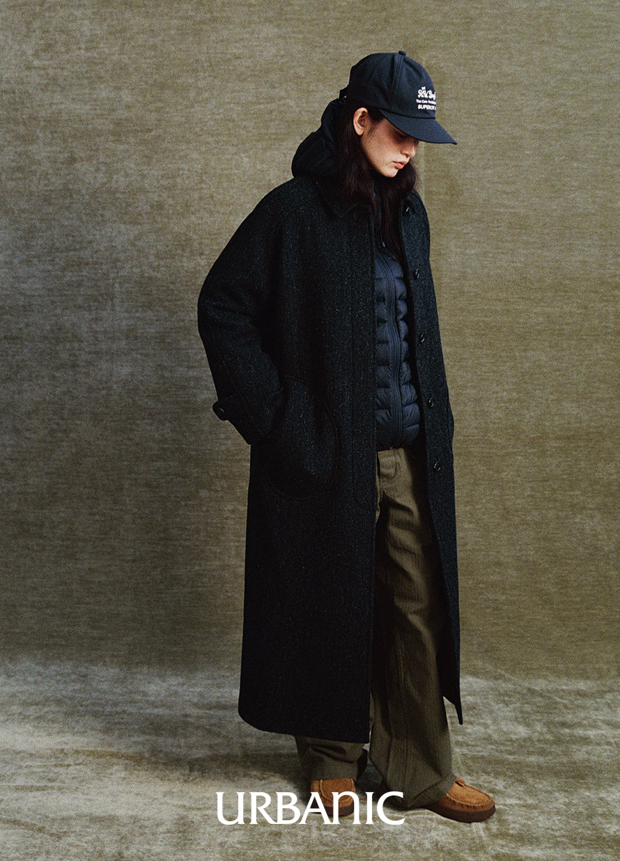 Belted Deck Coat (Herringbone)